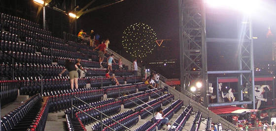 Atlanta Fireworks while at the Ted - Atlanta